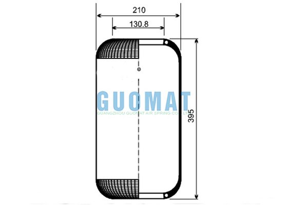 Tham khảo 8017 Túi khí cao su Goodyear Hệ thống treo khí trên xe buýt W01-358-5139
