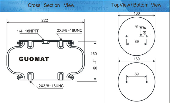 1B9-202 Goodyear Air Suspension Industrial Air Spring OEM 578913201 Thiết bị định vị