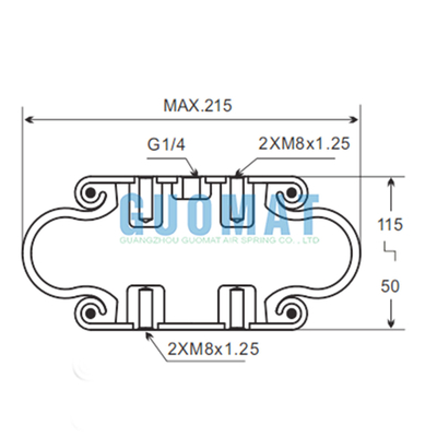 Guomat 1B6022 Các bộ phận hệ thống treo SP 1 B 07 Phê-ni-xơ Thử cú sốc không khí