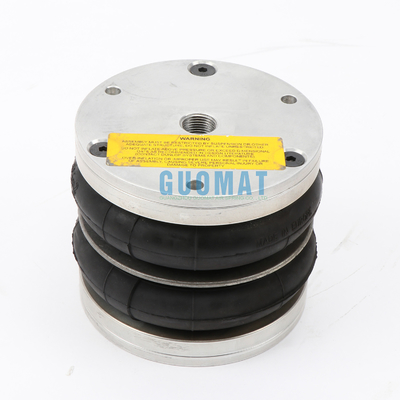 Dunlop Double Convoluted Air Spring 4 1/2X2 cao su với tấm nhôm