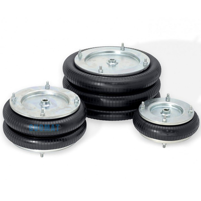 Dunlop Double Convoluted Air Spring 4 1/2X2 cao su với tấm nhôm