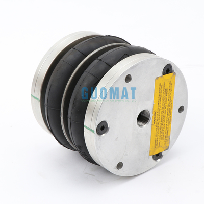 Dunlop Double Convoluted Air Spring 4 1/2X2 cao su với tấm nhôm