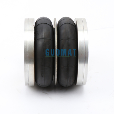 Dunlop Double Convoluted Air Spring 4 1/2X2 cao su với tấm nhôm