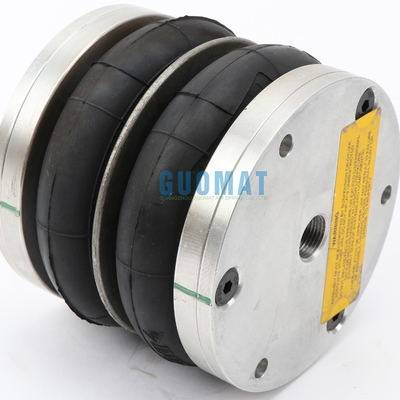 Dunlop Double Convoluted Air Spring 4 1/2X2 cao su với tấm nhôm