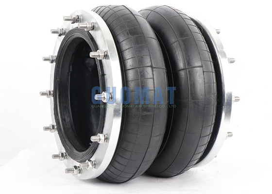 255mm chiều cao Flange Air Spring 380mm cao su Air Bellows cho các thiết bị công nghiệp nặng