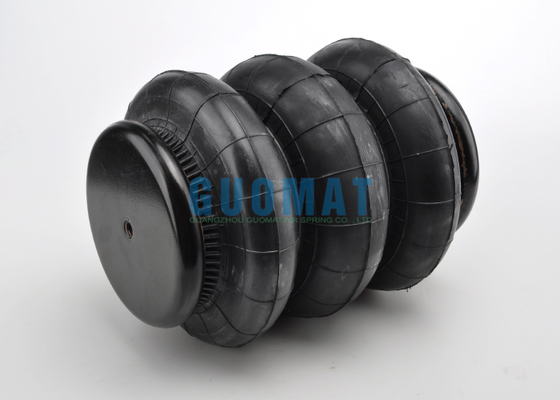 Lò xo khí ba lớp lượn sóng Hành trình 117mm-460mm Giảm xóc khí cao su công nghiệp cho xe bán tải