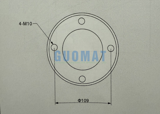 1H150076 Lò xo hơi loại lượn sóng đơn 76mm Bóng hơi cao su có mặt bích