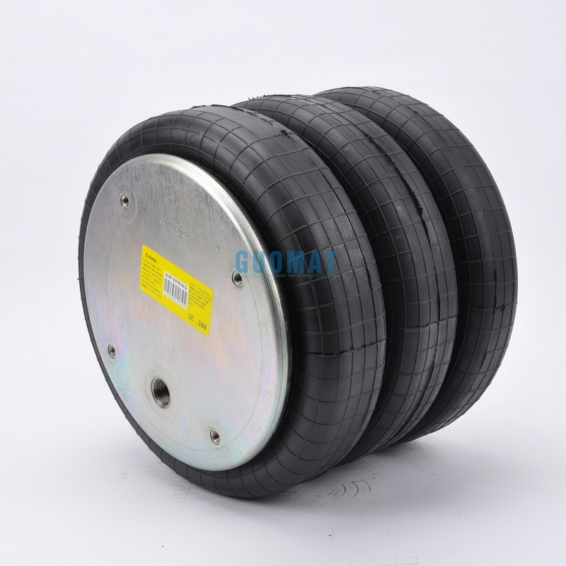 Vỏ túi khí ba vòng GUOMAT NO. 3B7386 Bellow No.3B383 Industrial Air Spring 4x3/8-16UNC Screw