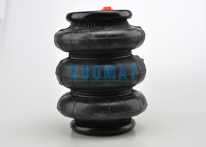 Lò xo khí ba lớp lượn sóng Hành trình 117mm-460mm Giảm xóc khí cao su công nghiệp cho xe bán tải