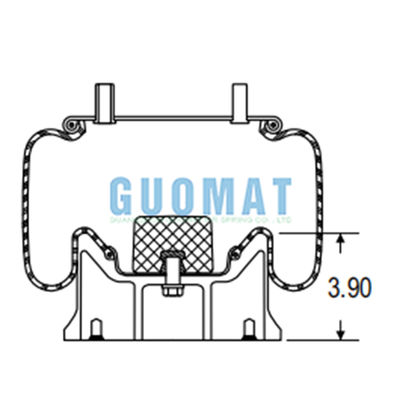 W01-358-8723 Firestone 1T17B-5 hoạt động treo không khí mùa xuân cho xe tải giảm sốc