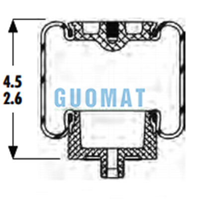 Goodyear 1S4-058 Air Suspension Parts Thay thế W02-358-7086 Cab Air Spring