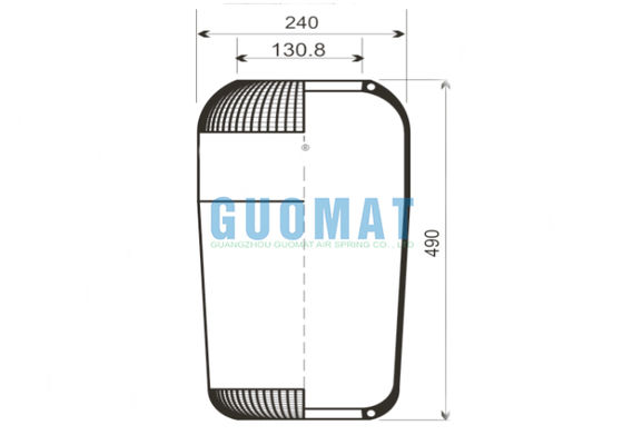 Nhà cung cấp thay thế Bellow khí cao su Goodyear 9066 cho lò xo khí Contitech Bus 713N