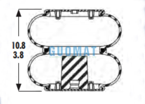 2B9-201 Lò xo hơi Goodyear Heavy Duty W01-358-6935 Túi khí Firestone Double Bellow