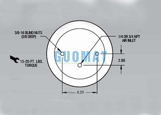 W01-358-9030 Bộ phận túi khí treo của xe kéo 1T15M-0 Truck nặng