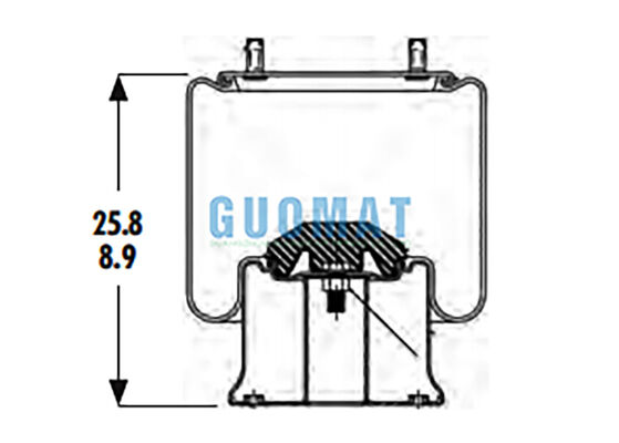 1R14-201 Goodyear Heavy Duty Truck Hệ thống treo khí xuân 566-28-3-020