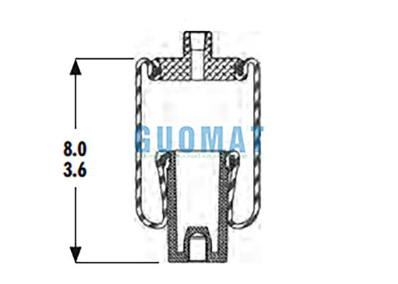 1S3-011 Goodyear Cab Air Spring W02-358-4001 Firestone Máy hấp thụ sốc không khí