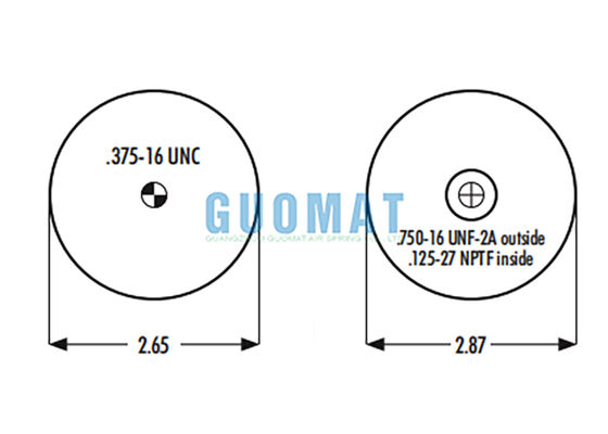 Goodyear 1S4-007 Goma Airbag Hình đệm W023587001 Firestone Truck Cab Airbag thay thế