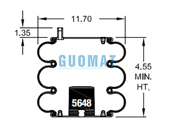 Túi khí công nghiệp Contitech FT 330-29 703 W01-358-7990 Ống khí Firestone