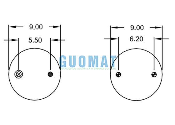 Ba đốm ủi khí lông W01-358-8016 Firestone treo túi hấp thụ sốc không khí