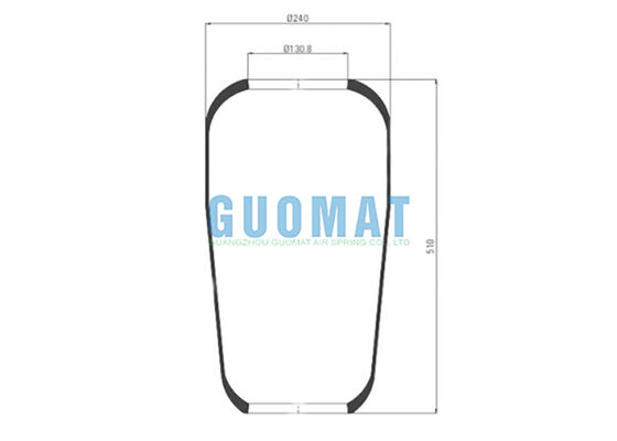 706 N1 Contitech Bus Air Spring 76797 cao su Bellow MAN 81.43601.0096