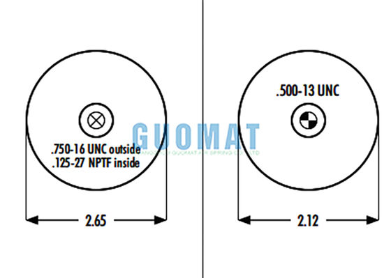 1S4.5-107 ASC-08-7-194 Goodyear cao su túi khí treo W023587080 Firestone Air Spring cho xe tải & trailer