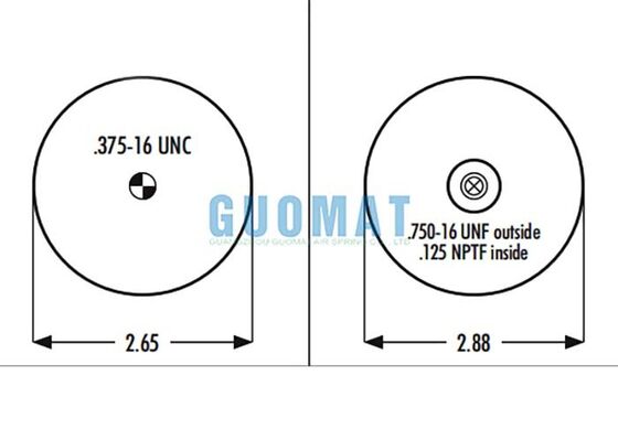 Truck Cab Air Spring 1S5-010 Goodyear Piston ASC-08-7-139 túi khí thay thế