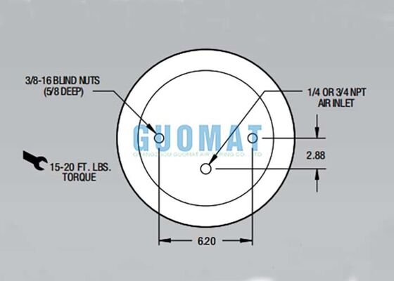 W01-358-9056 Đá lửa treo khí xuân 1T15M-4 túi khí xe tải hạng nặng