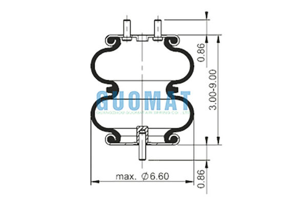 FD 70-13 796 Máy sốc không khí xoắn kép 66660 Xuân không khí công nghiệp cho máy đóng gói