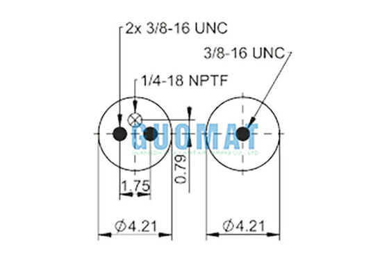 FD 70-13 796 Máy sốc không khí xoắn kép 66660 Xuân không khí công nghiệp cho máy đóng gói