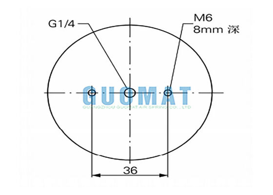 2 3/4 "x 2 cao su Bellow FD 22-4 DI CR Contitech Precision Vibration Isolation Air Bag