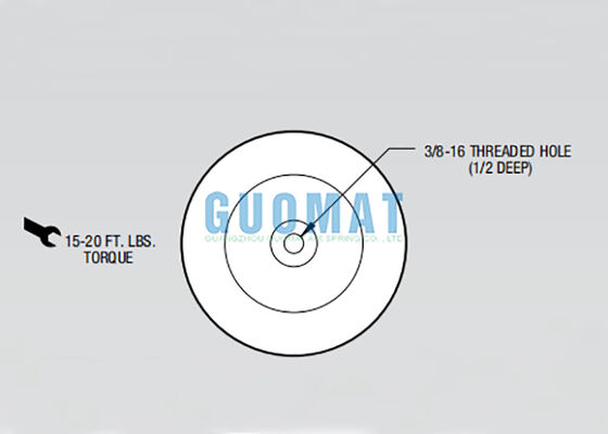 W02-358-7002 Firestone Air Spring Assembly Style 7002 Cab Air Shock Absorber With 1/8 NPT Air Fitting