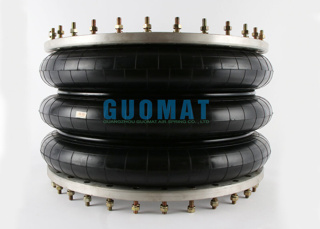 W01-358-9603 Lò xo khí Firestone Flange 348-3 Kiểu Gấp nếp Ba lớp Chống sốc khí công nghiệp