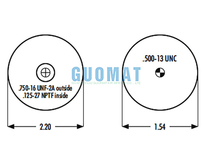 1S3-011 Goodyear Cab Air Spring W02-358-4001 Firestone Máy hấp thụ sốc không khí