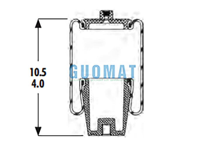 1S4-044 Goodyear Heavy Duty Suspension Air Spring ASC-08-7-194 Vòng trục khí cho cab xe tải
