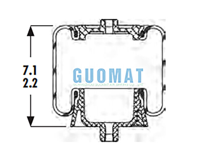 1S4-067 Cab Air Spring Goodyear ASC-08-7-137 Truck Suspension Airbag thay thế