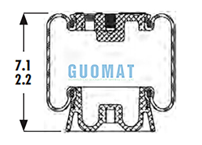 1S4-123 Goodyear Cabin Air Spring ASC-08-7-15 Giảm xóc hơi hệ thống treo cho ghế lái xe tải