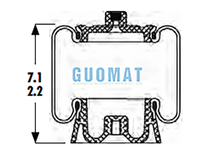 Giảm xóc cabin Goodyear tiêu chuẩn OEM 1S4-175 Lò xo khí treo xe tải ASC-08-7-157