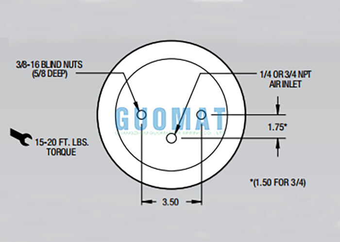 W01-358-5712 Hệ thống treo không khí của xe tải Firestone Air Spring Rolling Lobe
